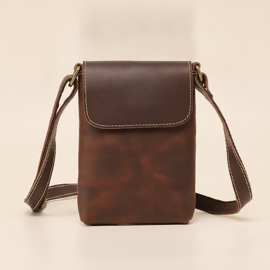 Sac Bandoulière Homme Cuir Crazy Horse Vintage