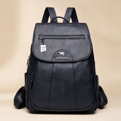 Sac à Dos Vintage Cuir Souple Femme Polyvalent