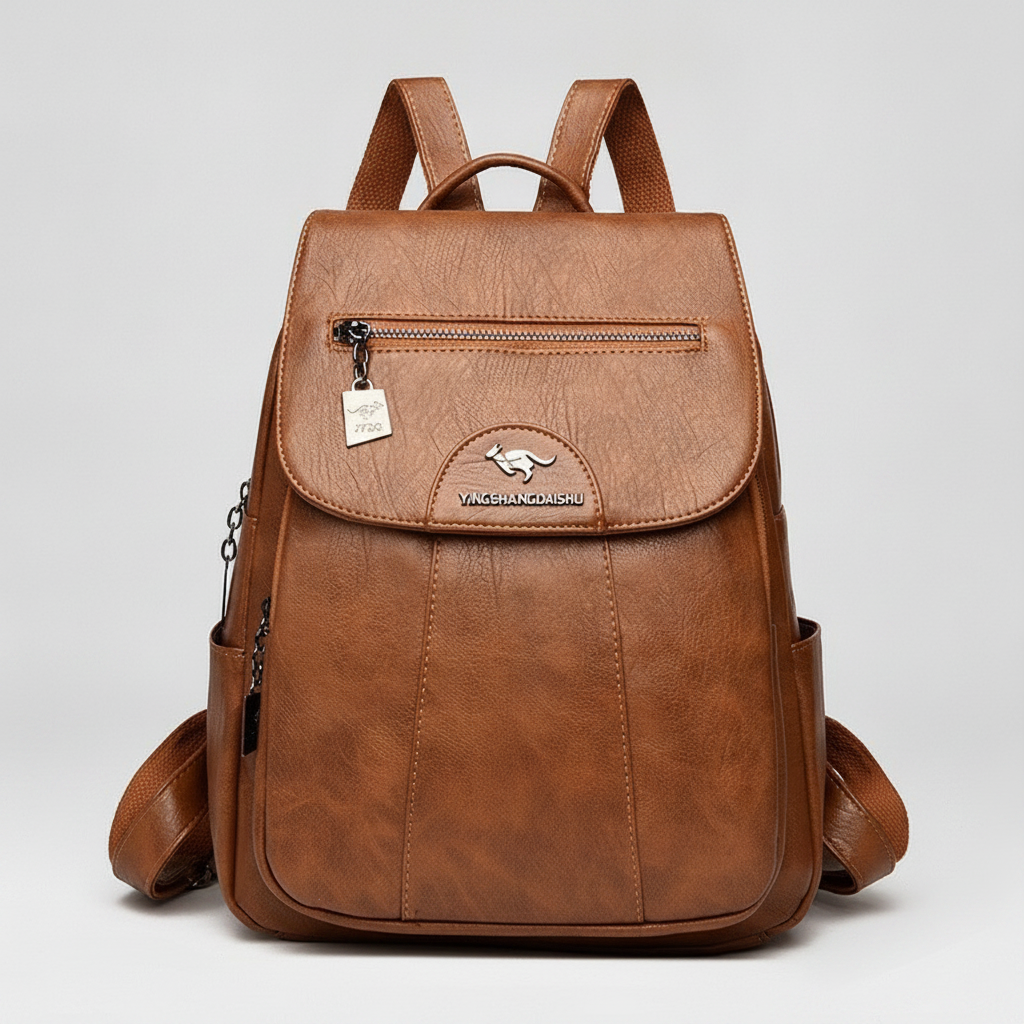Sac à Dos Vintage Cuir Souple Femme Polyvalent