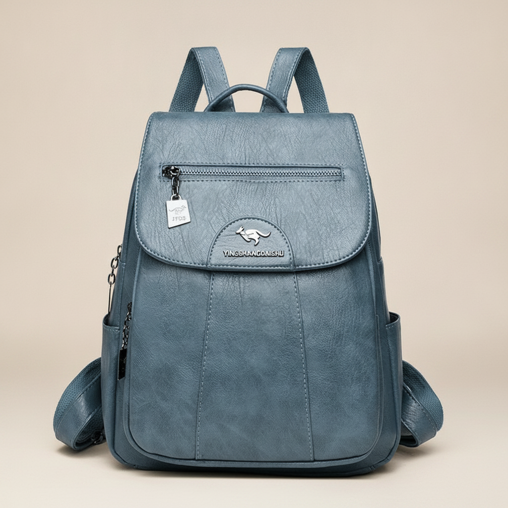 Sac à Dos Vintage Cuir Souple Femme Polyvalent
