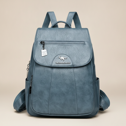 Sac à Dos Vintage Cuir Souple Femme Polyvalent