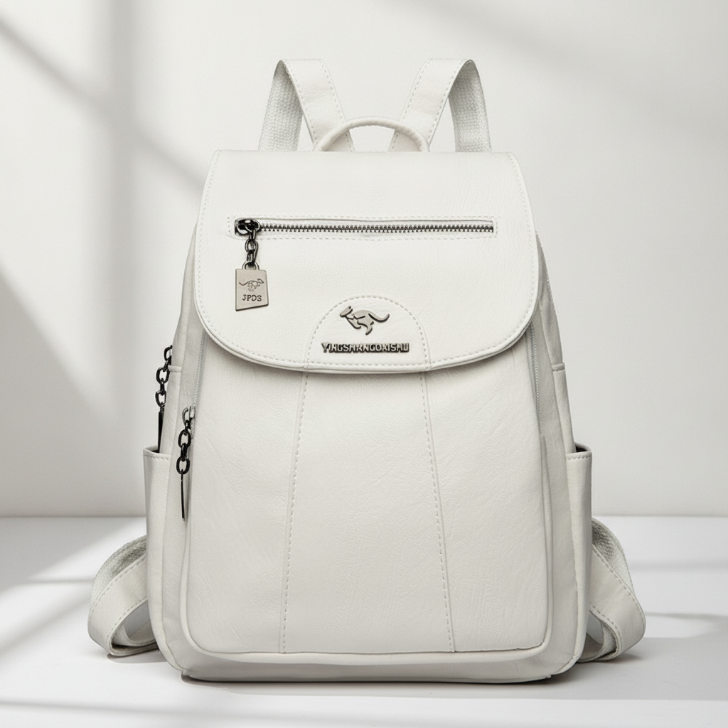 Sac à Dos Vintage Cuir Souple Femme Polyvalent