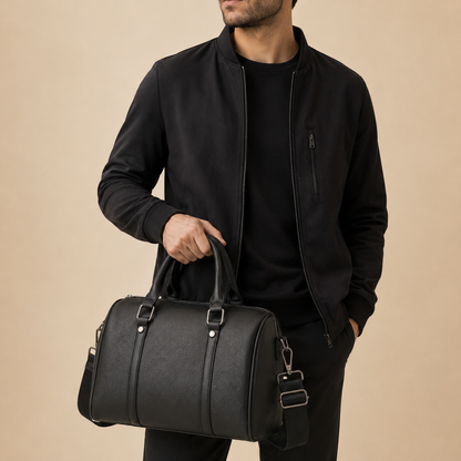 Sac a Main et Bandoulière Homme Noir Multifonctionnel
