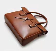 Sac Bandoulière Cuir Véritable Femme 14"