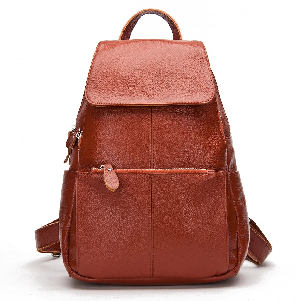 Zency Taro : Sac à Dos Cuir Véritable Polyvalent