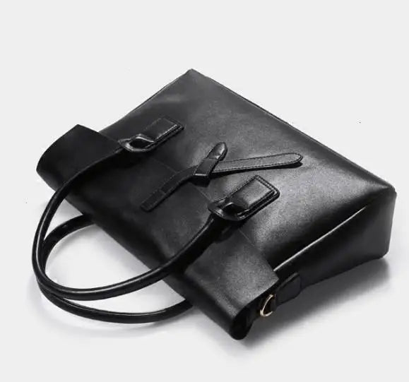 Sac Bandoulière Cuir Véritable Femme 14"