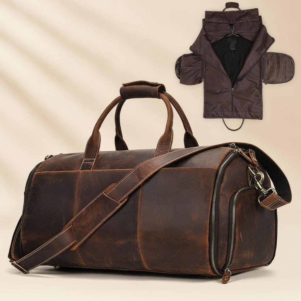 Sac de voyage ELIN en cuir pour homme d'affaires