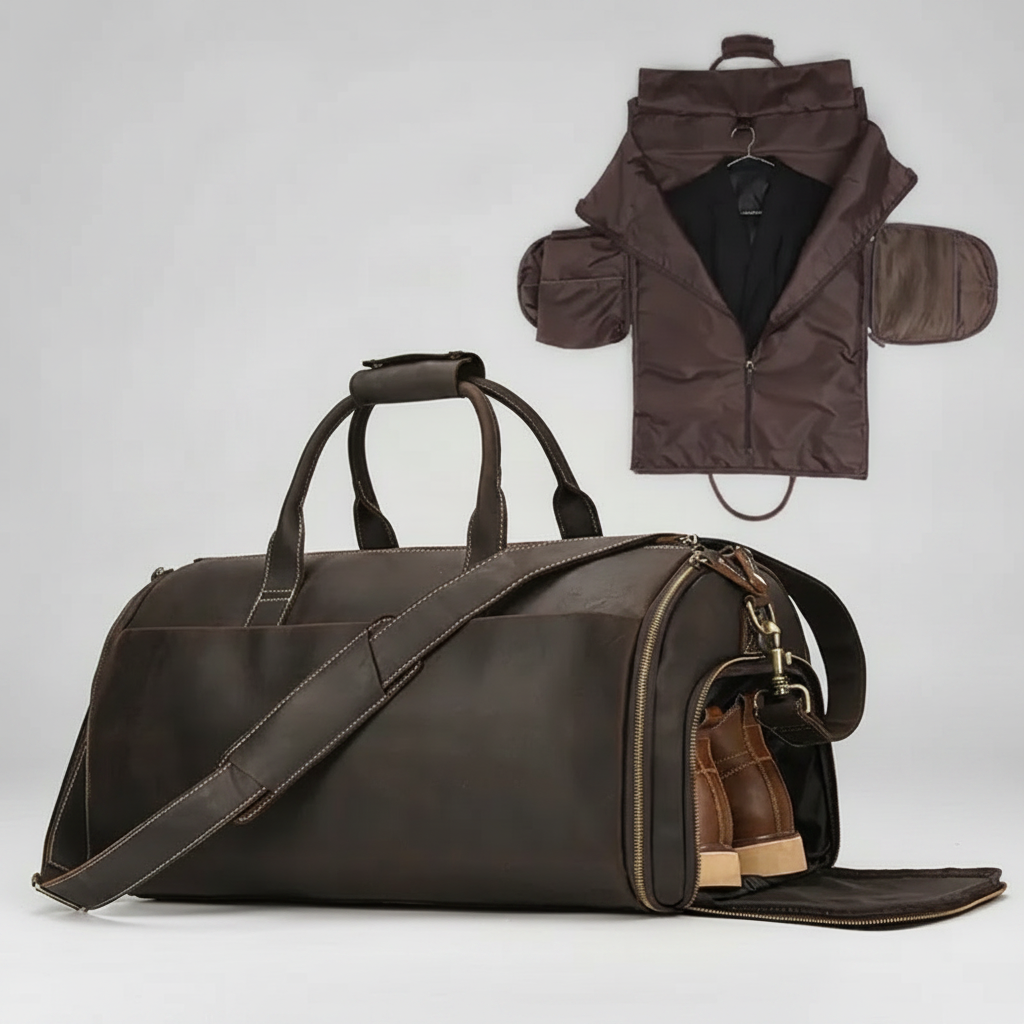 Sac de voyage ELIN en cuir pour homme d'affaires