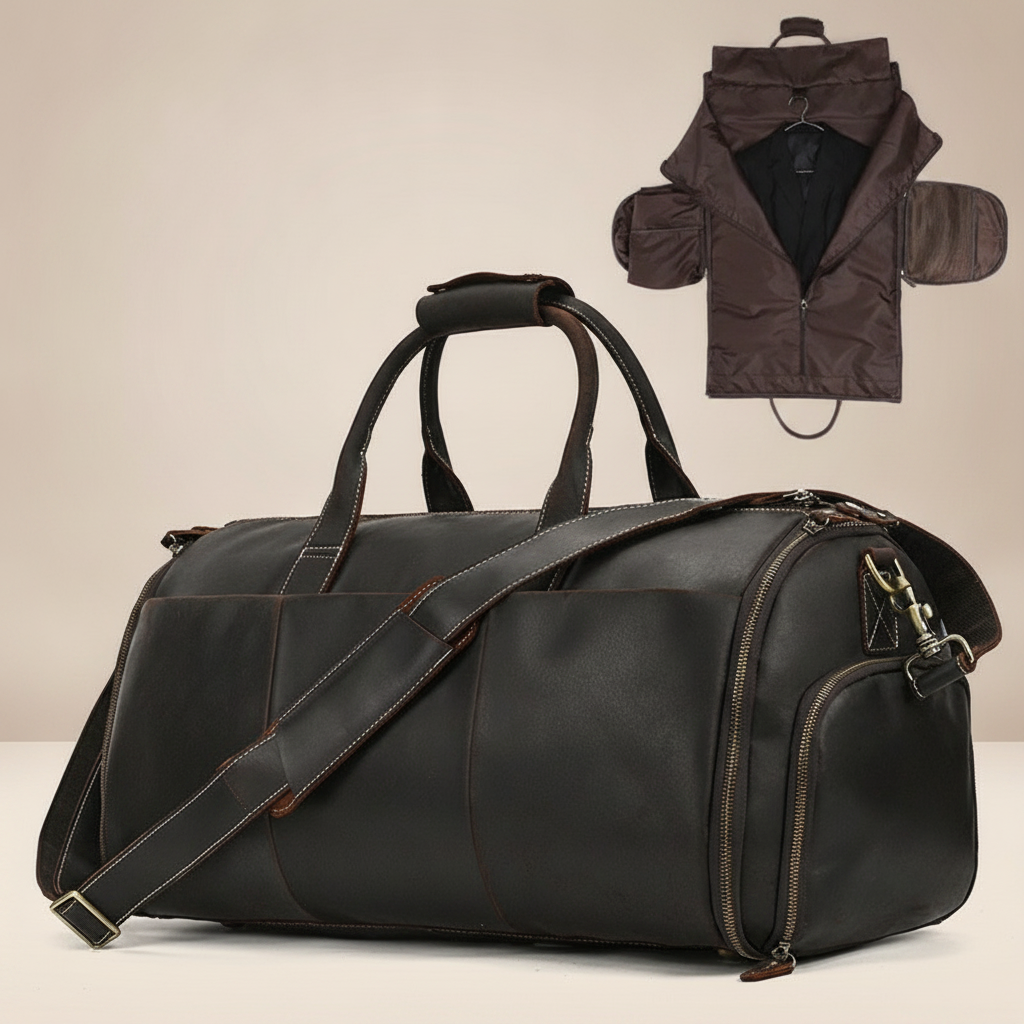 Sac de voyage ELIN en cuir pour homme d'affaires