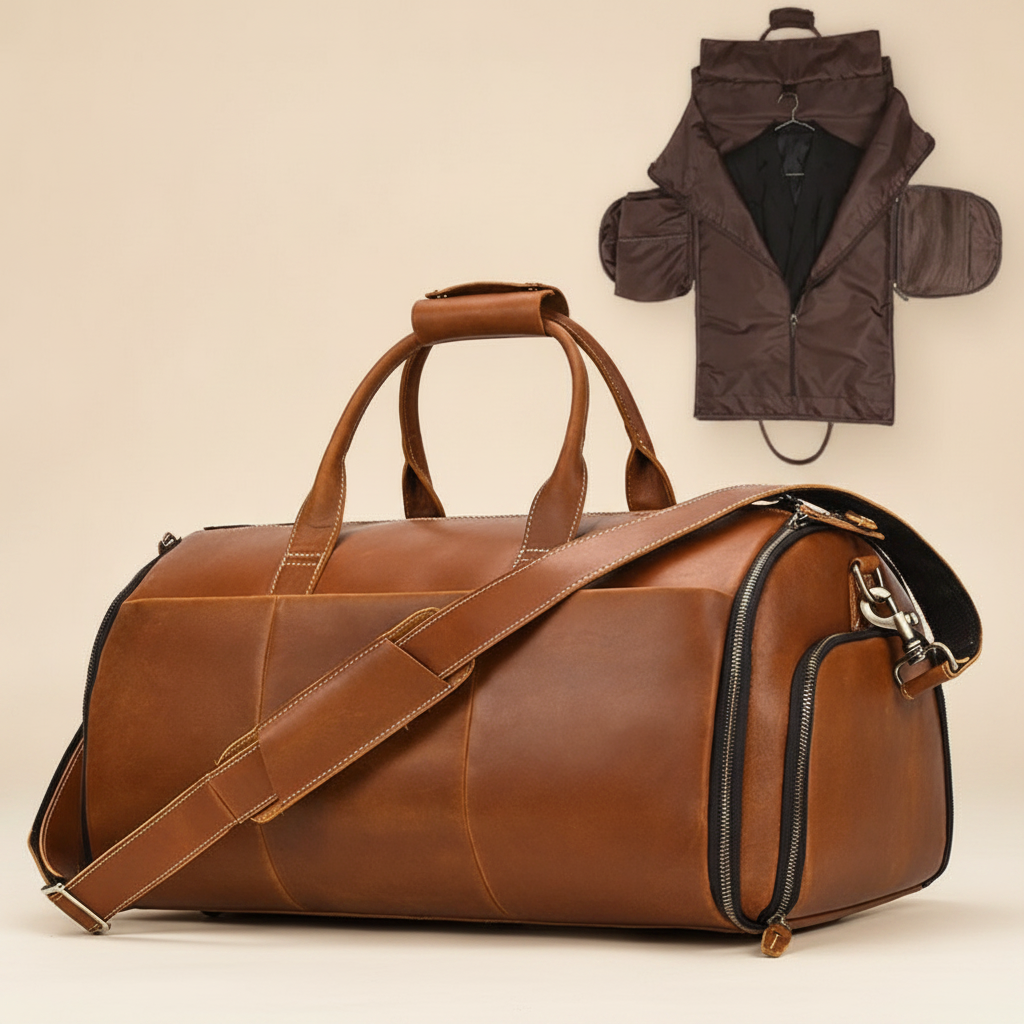 Sac de voyage ELIN en cuir pour homme d'affaires