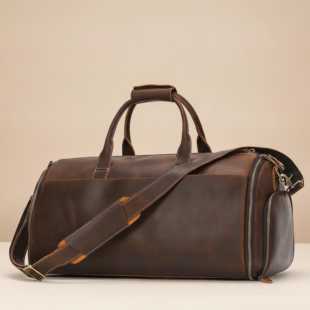Sac de voyage ELIN en cuir pour homme d'affaires