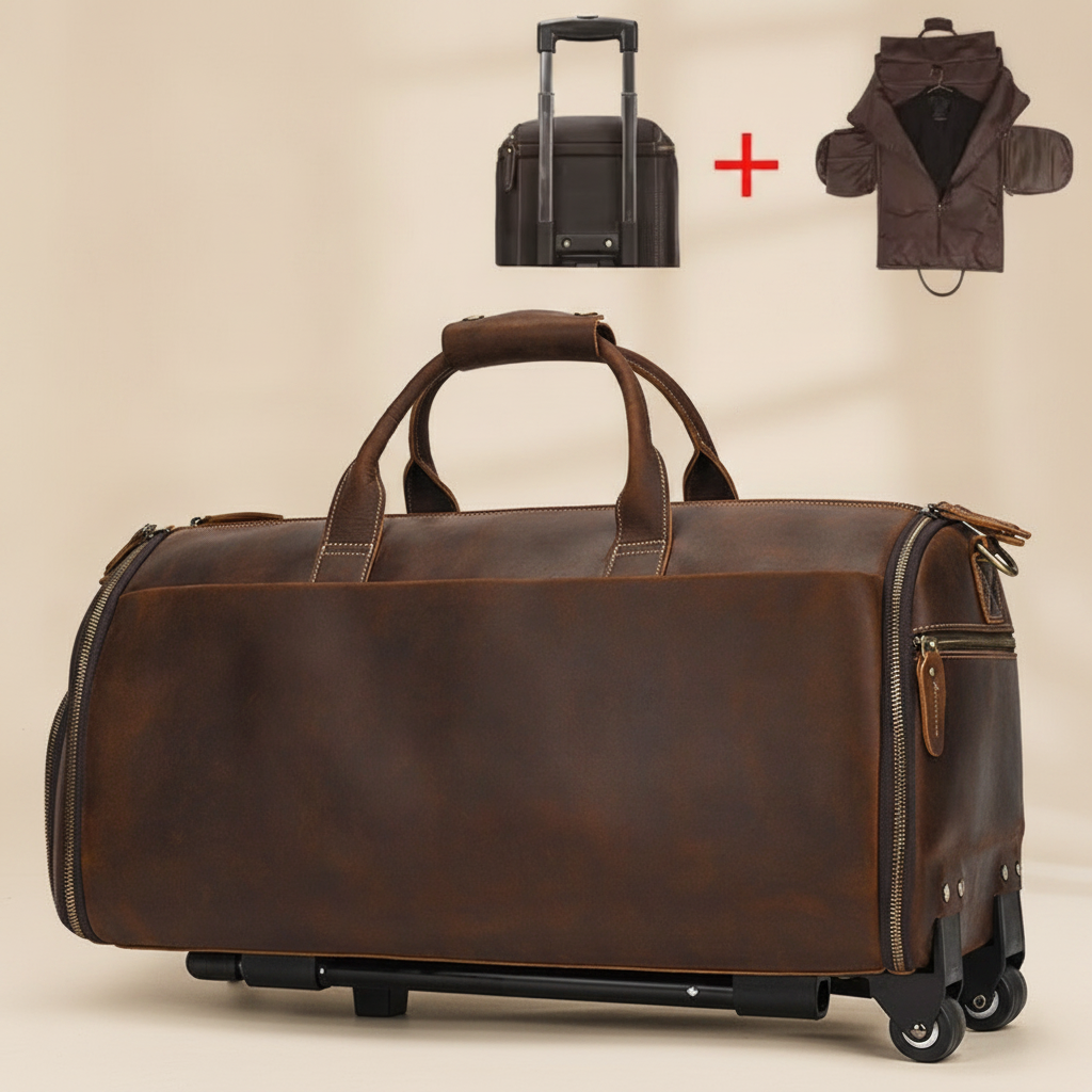 Sac de voyage ELIN en cuir pour homme d'affaires