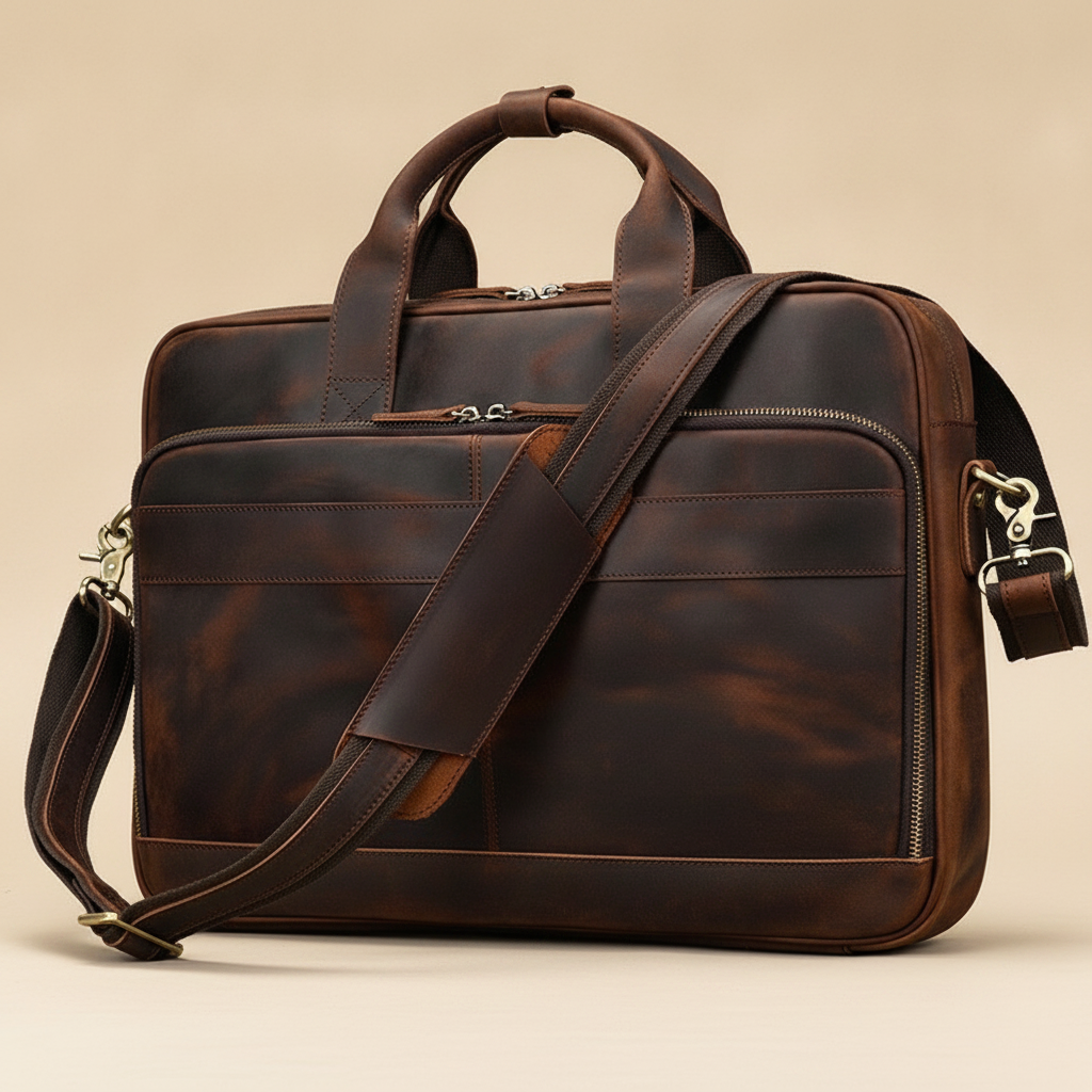 Sacoche Ordinateur Cuir Homme Business