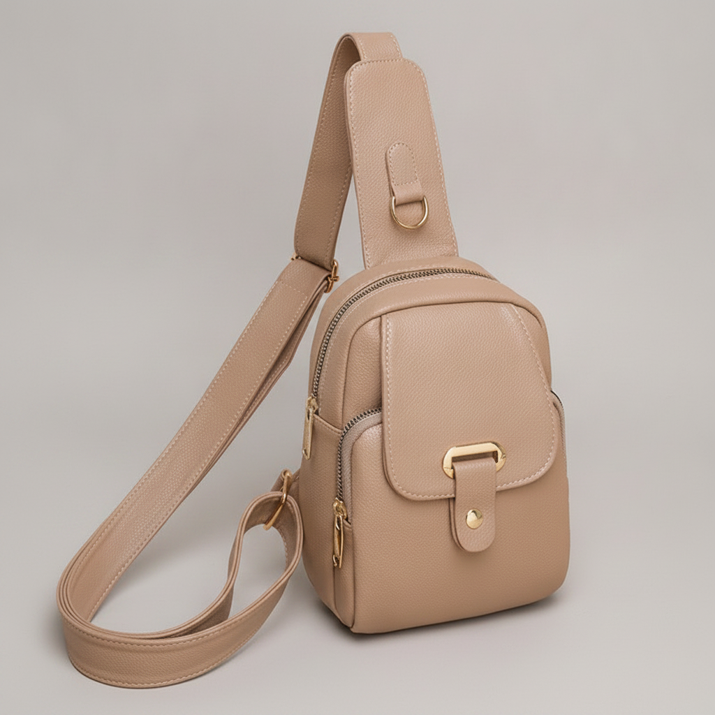 Sac Poitrine Cuir PU Femme - Organisé & Tendance