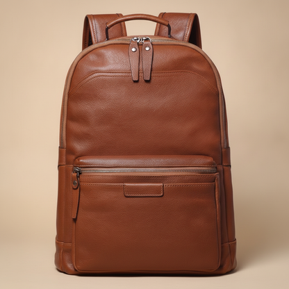 Sac à dos luxe cuir véritable GURO unisexe