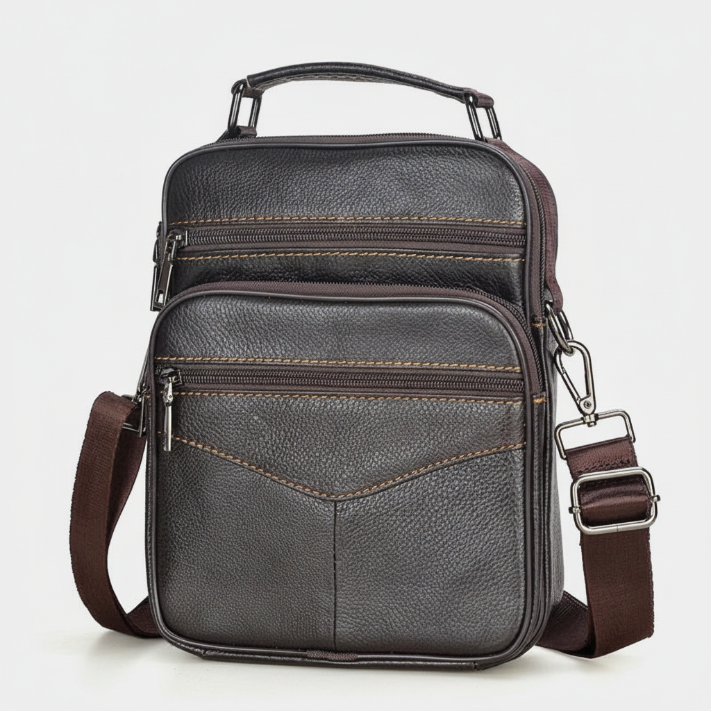 Sac Bandoulière Homme Cuir Véritable : Luxe & Pratique