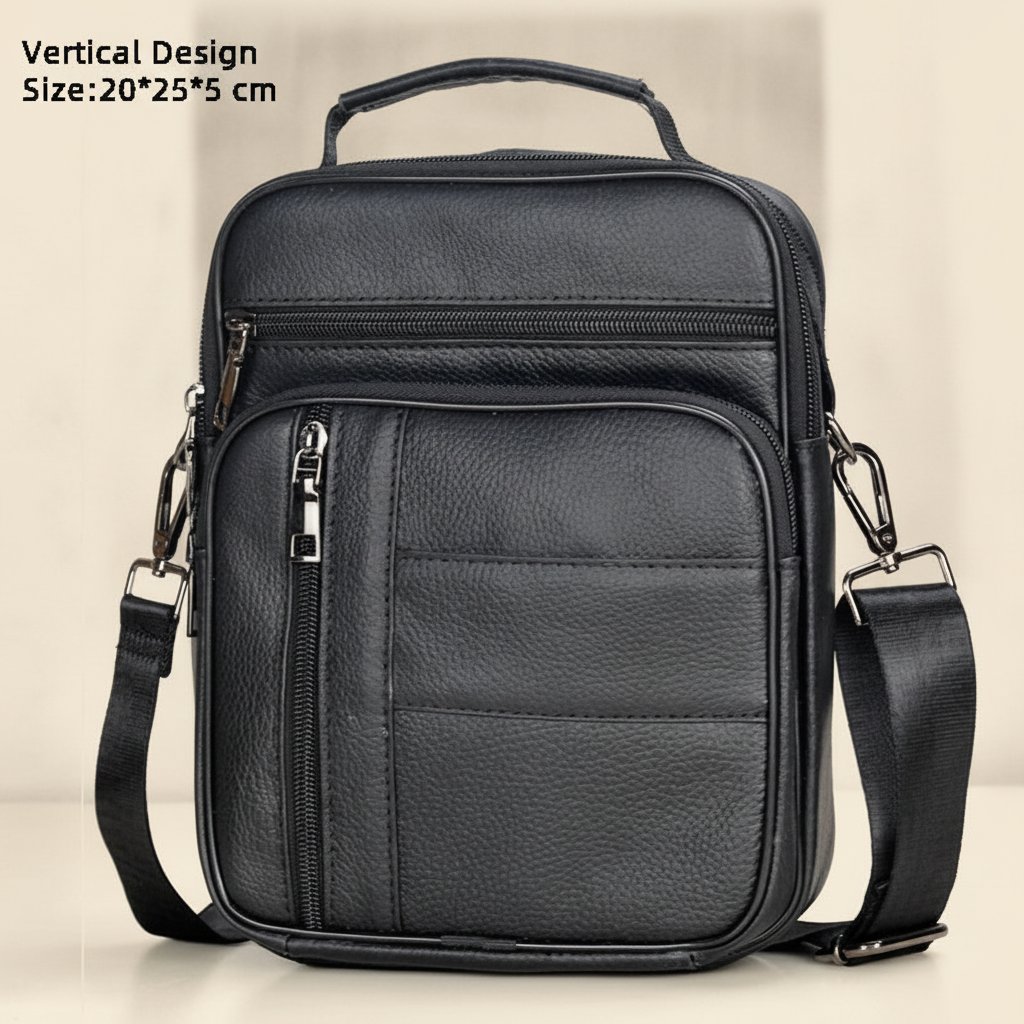 Sac Bandoulière Homme Cuir Véritable : Luxe & Pratique