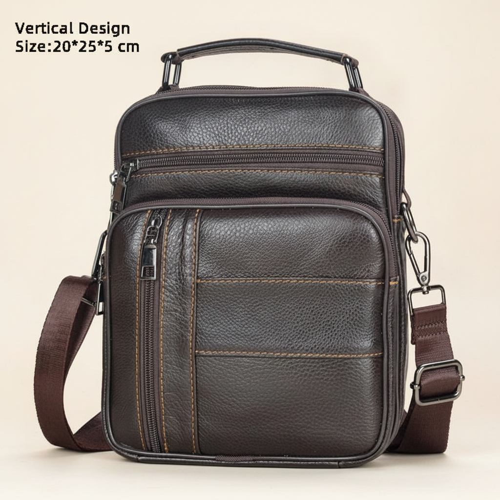 Sac Bandoulière Homme Cuir Véritable : Luxe & Pratique