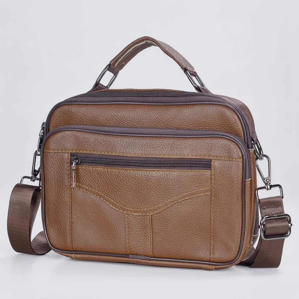 Sac Bandoulière Homme Cuir Véritable : Luxe & Pratique