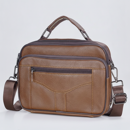Sac Bandoulière Homme Cuir Véritable : Luxe & Pratique