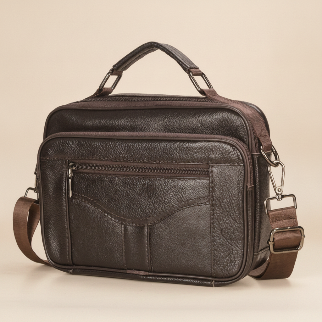 Sac Bandoulière Homme Cuir Véritable : Luxe & Pratique