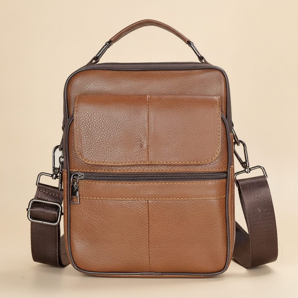 Sac Bandoulière Homme Cuir Véritable : Luxe & Pratique