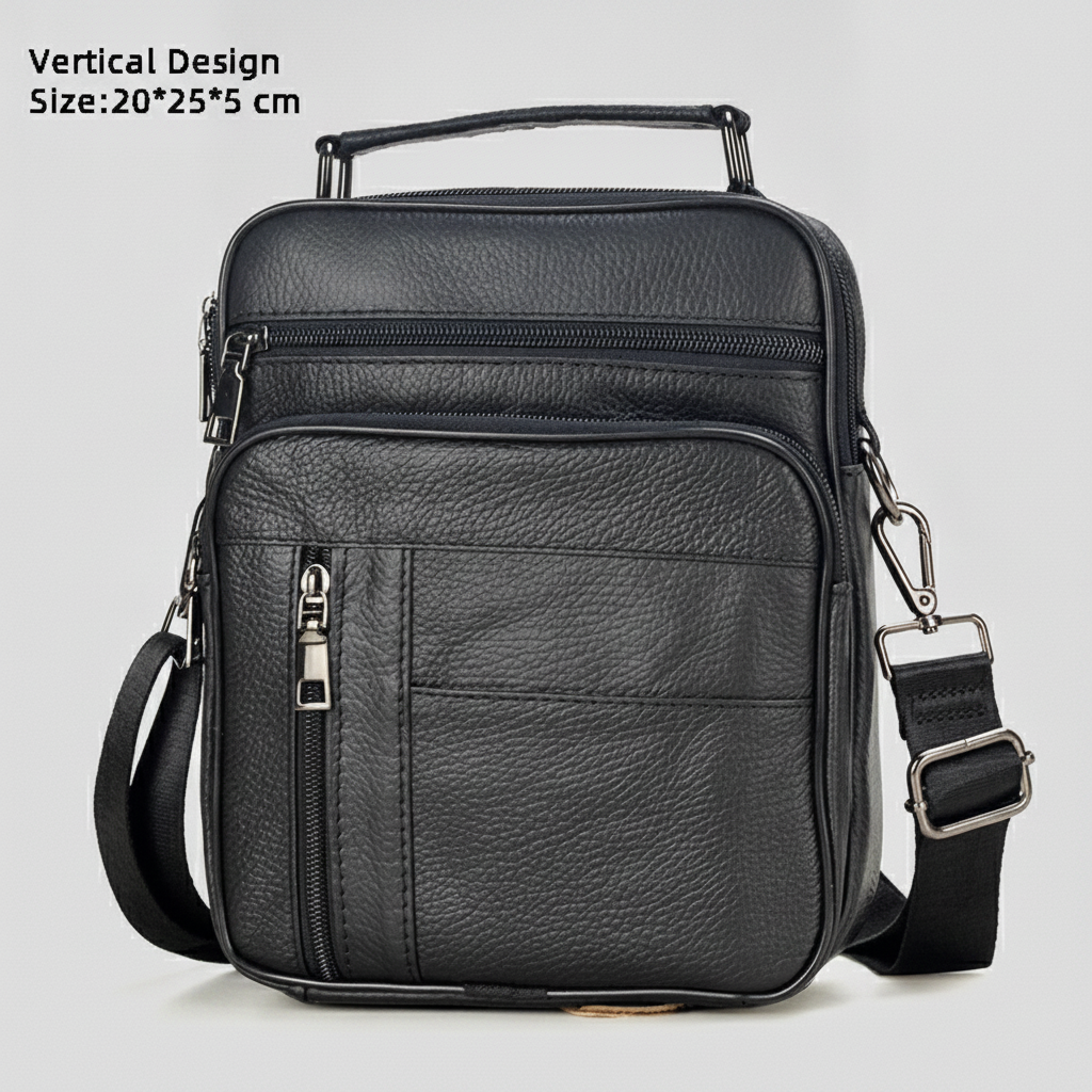 Sac Bandoulière Homme Cuir Véritable : Luxe & Pratique