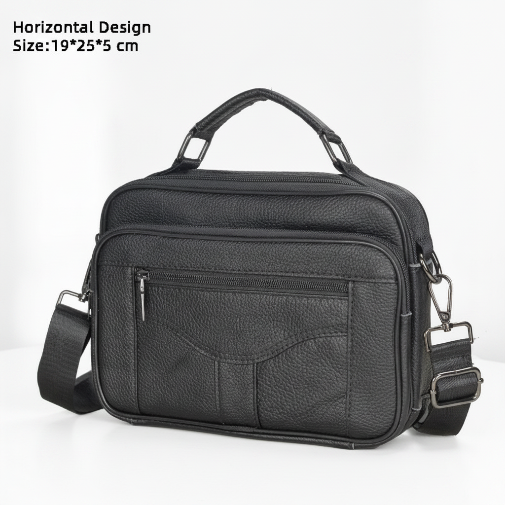 Sac Bandoulière Homme Cuir Véritable : Luxe & Pratique