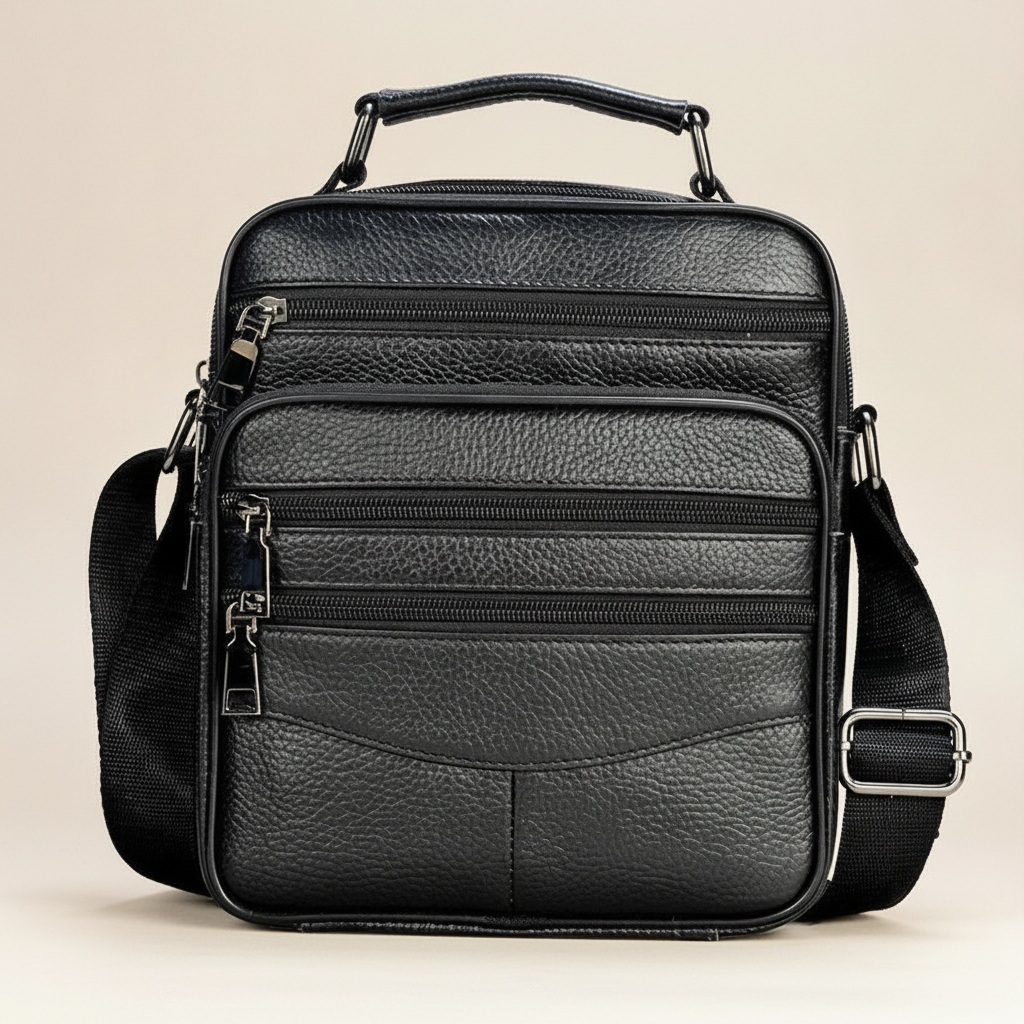 Sac Bandoulière Homme Cuir Véritable : Luxe & Pratique