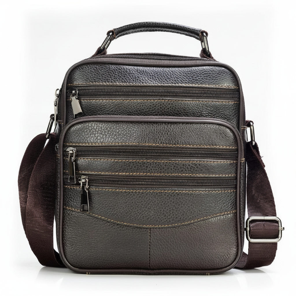 Sac Bandoulière Homme Cuir Véritable : Luxe & Pratique