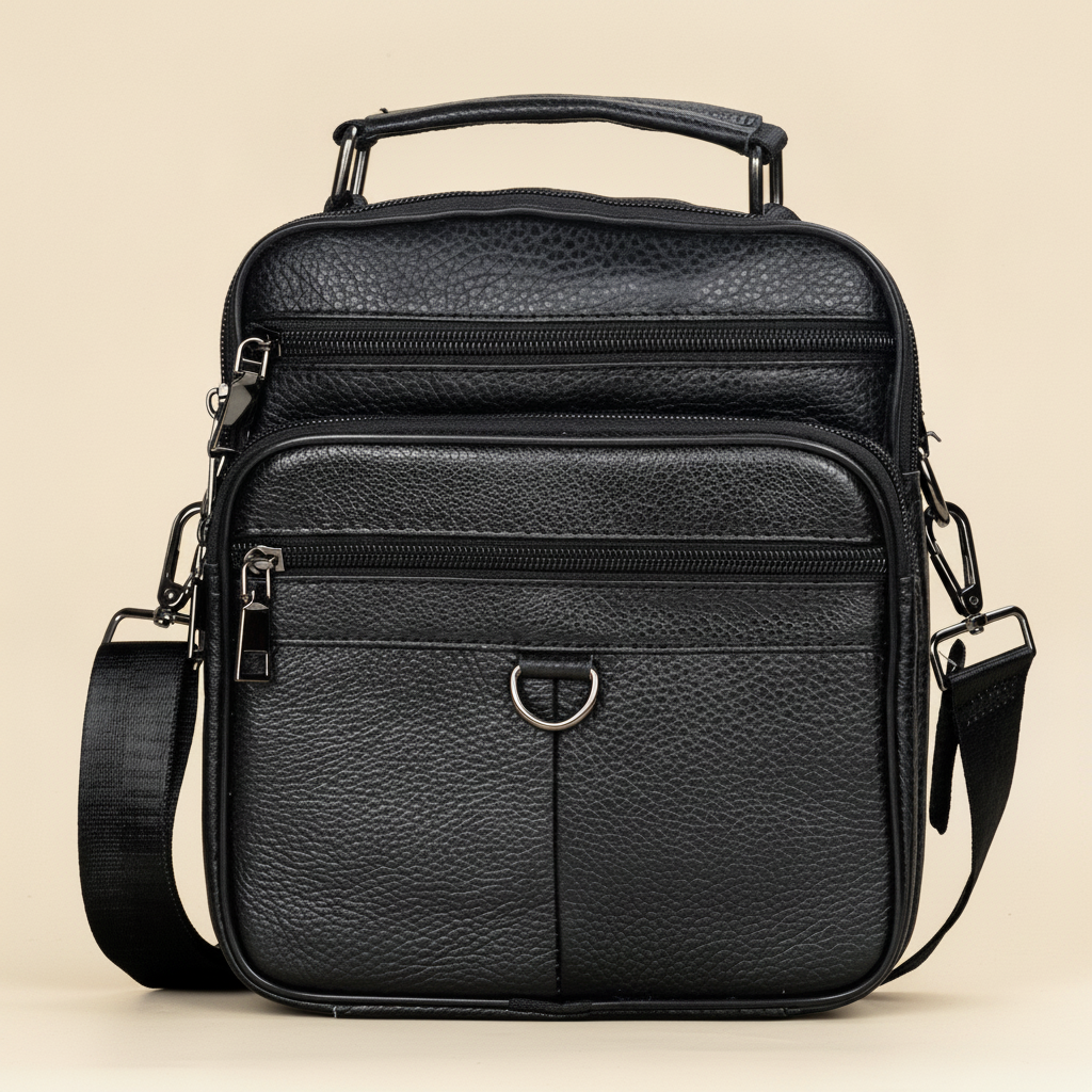 Sac Bandoulière Homme Cuir Véritable : Luxe & Pratique