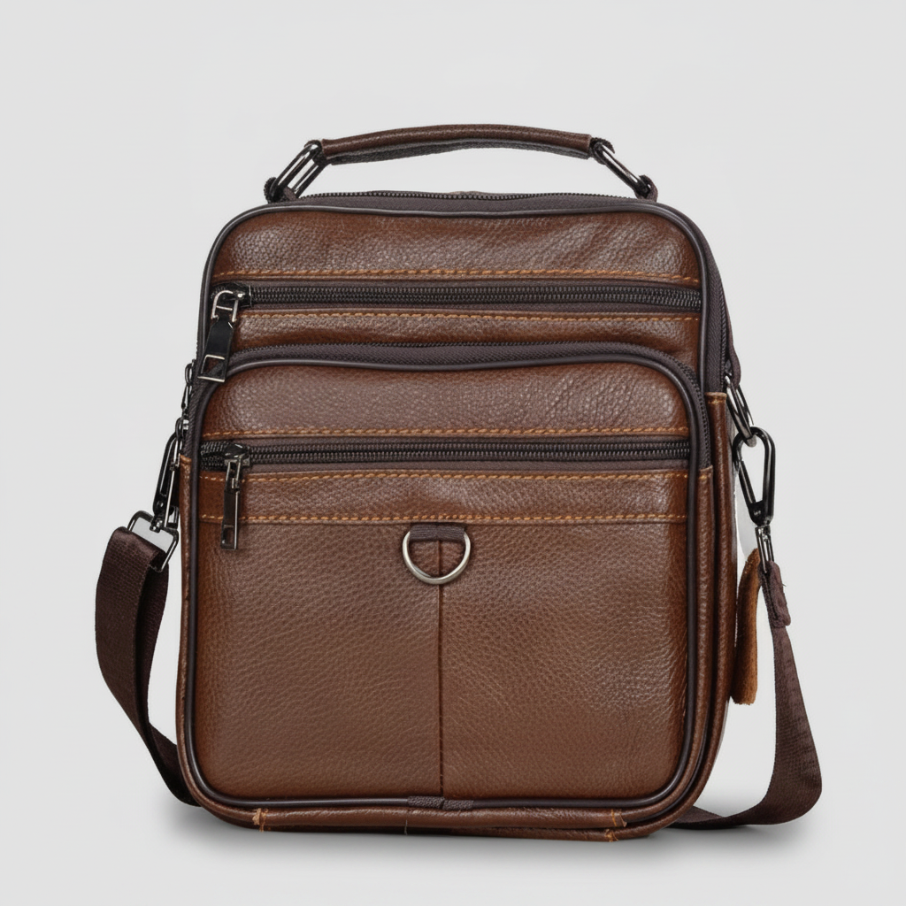 Sac Bandoulière Homme Cuir Véritable : Luxe & Pratique