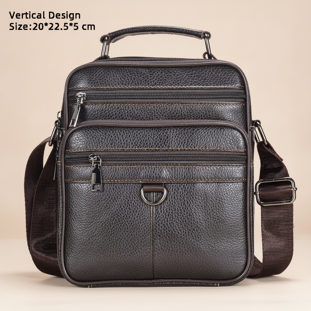 Sac Bandoulière Homme Cuir Véritable : Luxe & Pratique