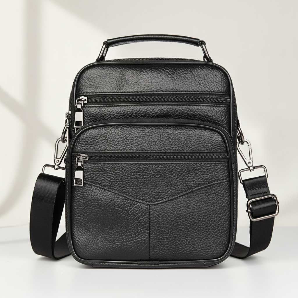 Sac Bandoulière Homme Cuir Véritable : Luxe & Pratique