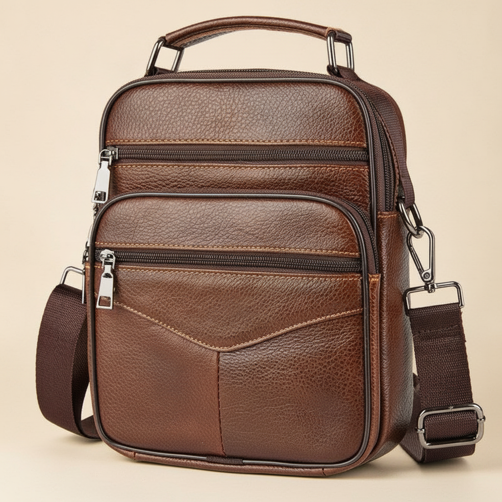 Sac Bandoulière Homme Cuir Véritable : Luxe & Pratique