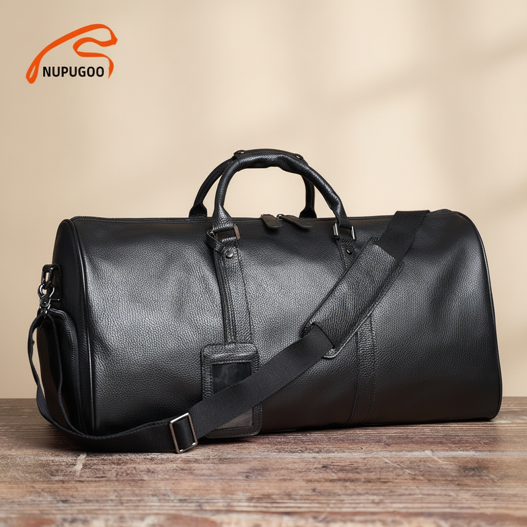 Sac de voyage en cuir NUPUGOO - Grande capacité