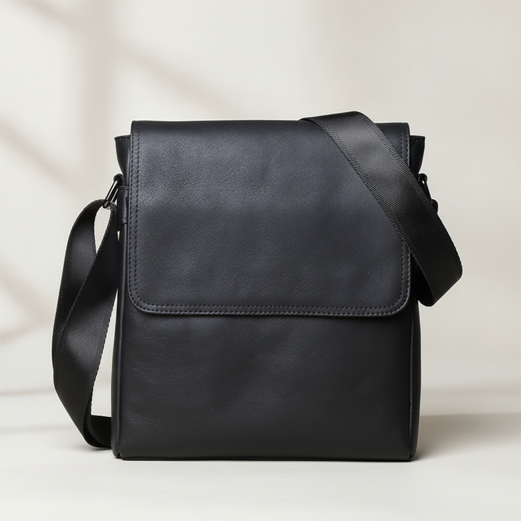 Sac Bandoulière Cuir Homme NZPJ Vertical Grande Capacité