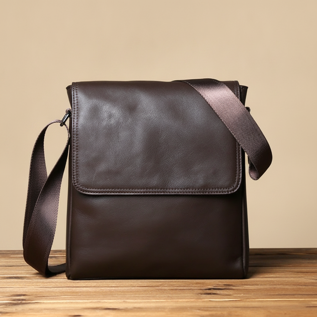Sac Bandoulière Cuir Homme NZPJ Vertical Grande Capacité