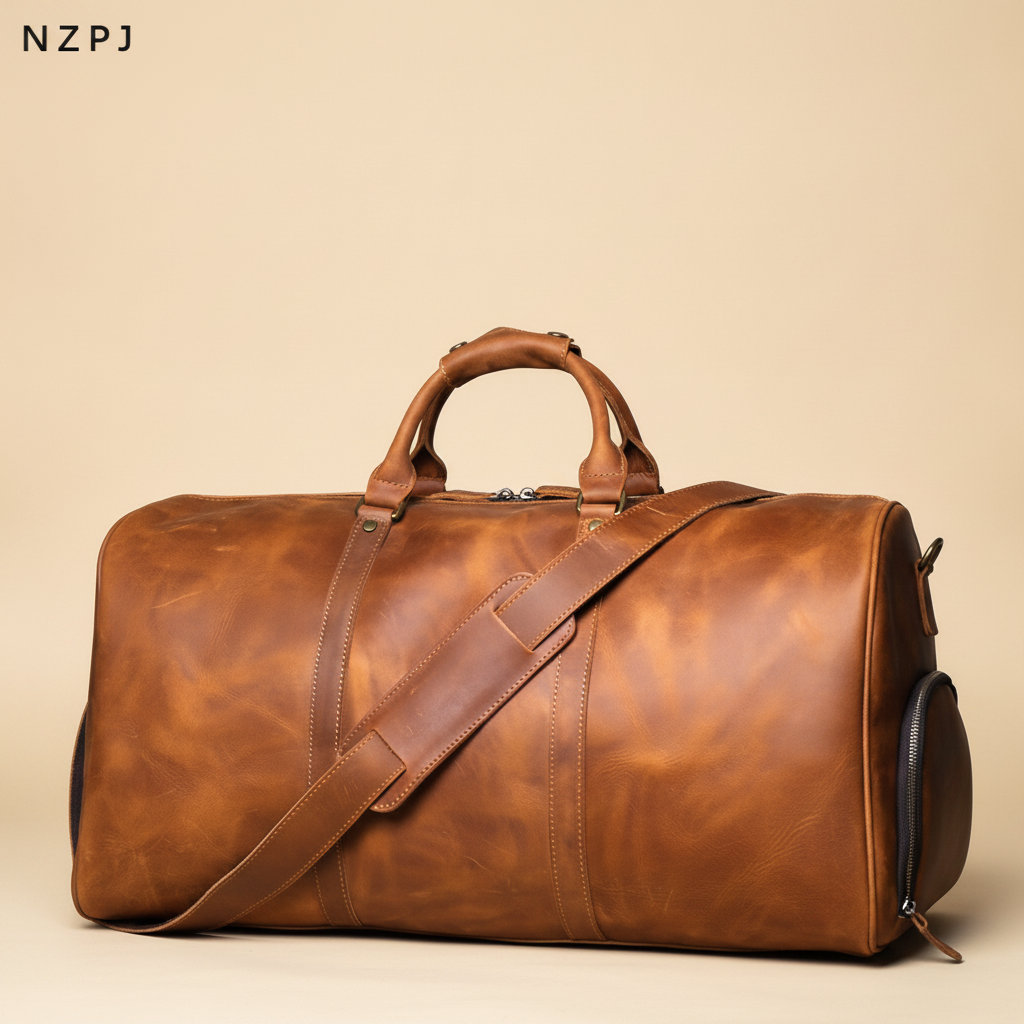 Sac Bandoulière Homme Cuir Vintage NZPJ