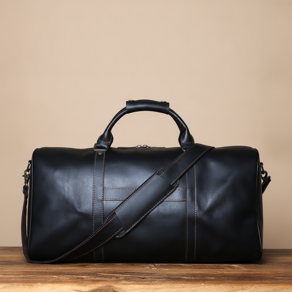 Sac de voyage rétro en cuir NZPJ