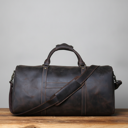 Sac de voyage rétro en cuir NZPJ