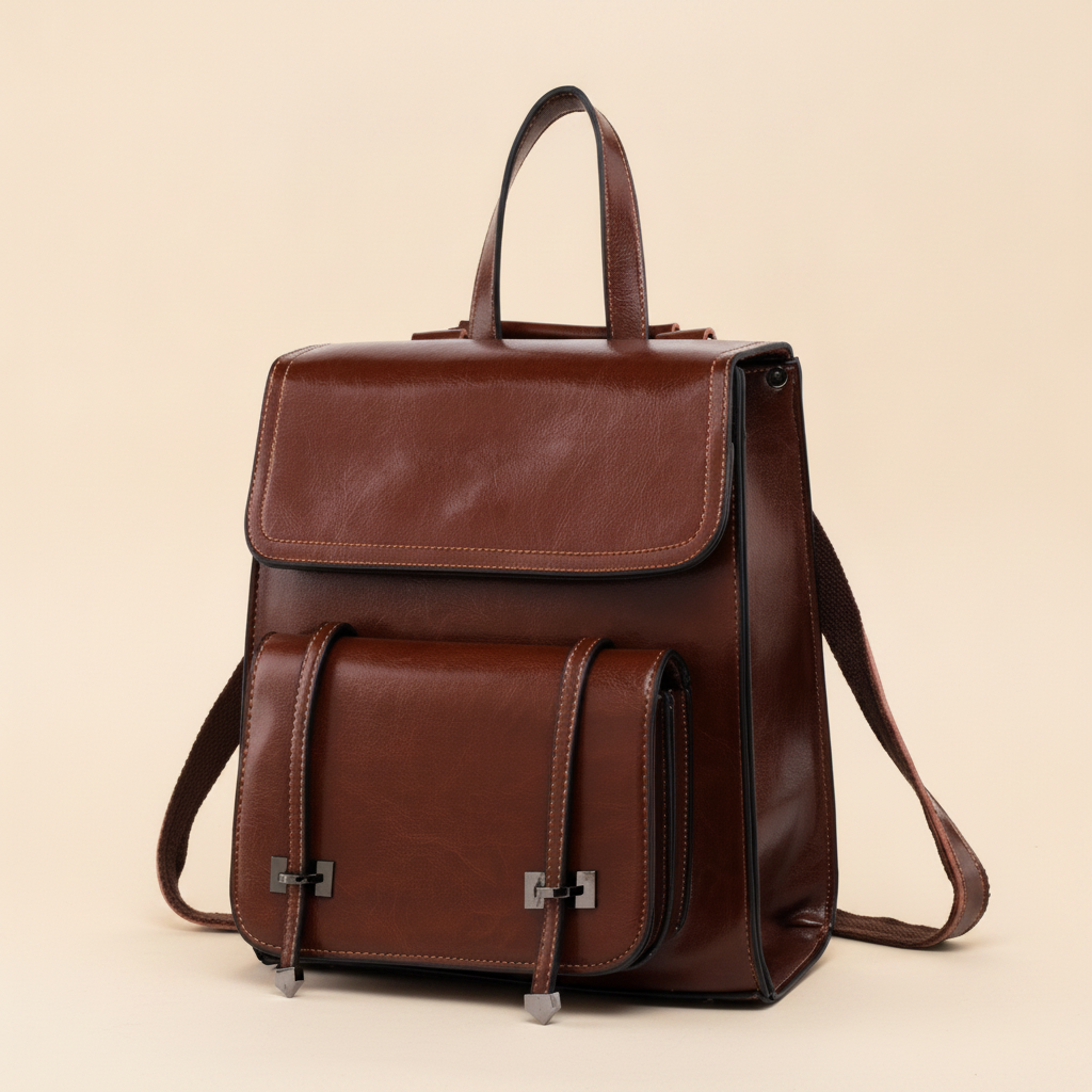Sac à Dos Cuir Femme Polyvalent Chic