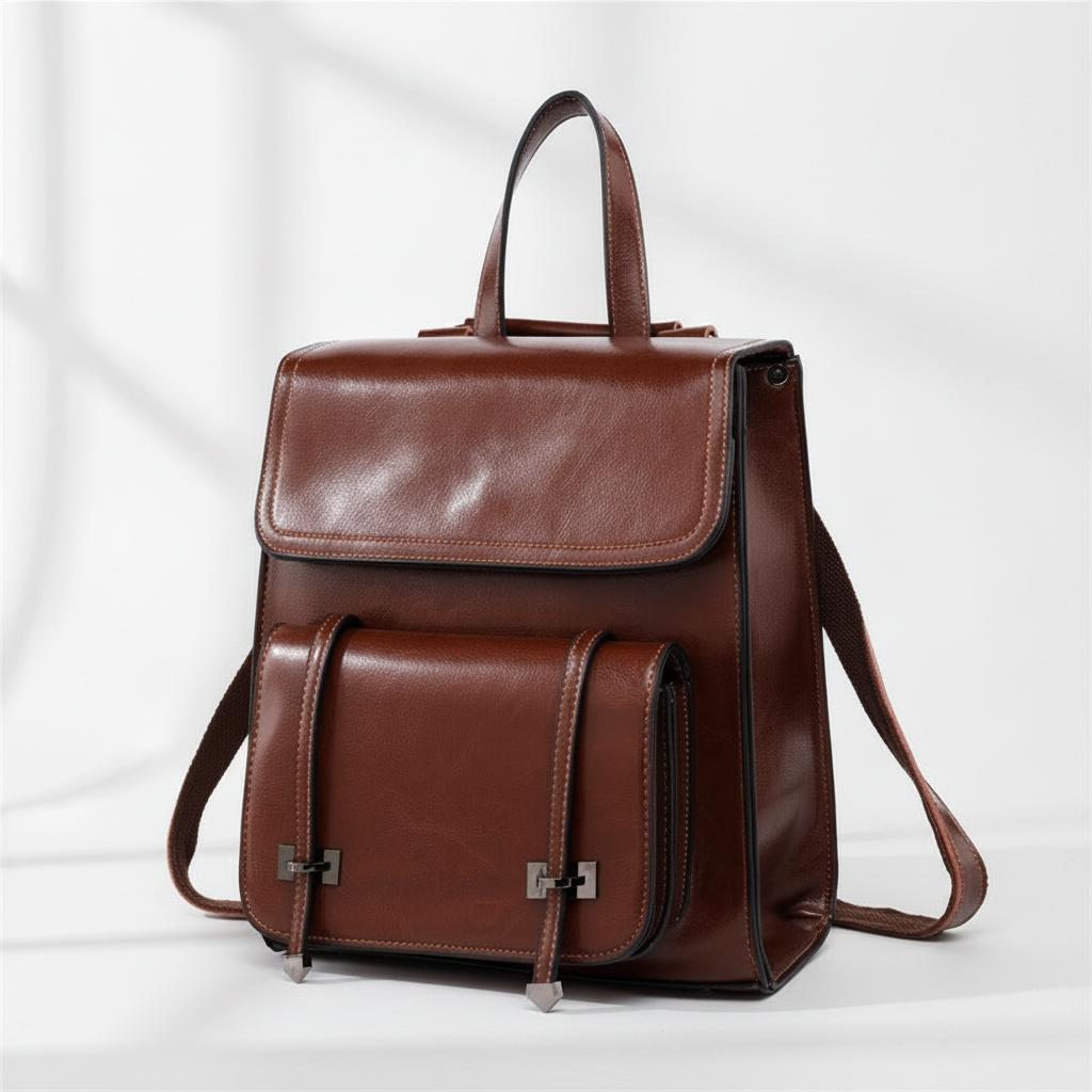 Sac à Dos Cuir Femme Polyvalent Chic