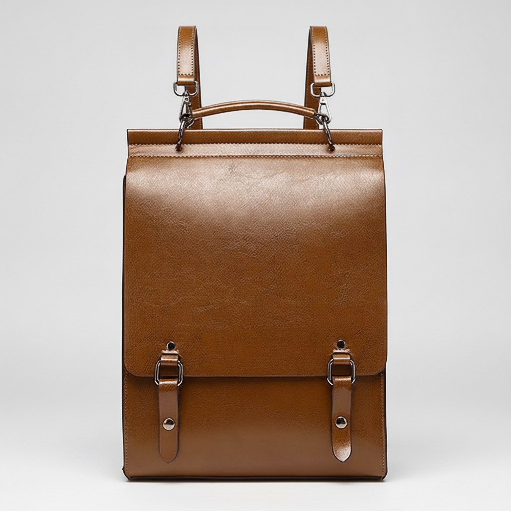Sac à Dos Cuir Véritable Femme Polyvalent