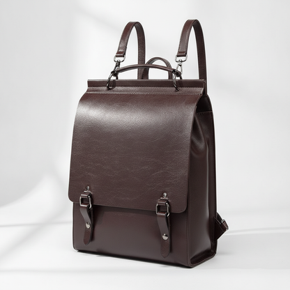Sac à Dos Cuir Véritable Femme Polyvalent