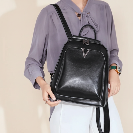Sac à Dos Convertible Cuir Véritable Femme
