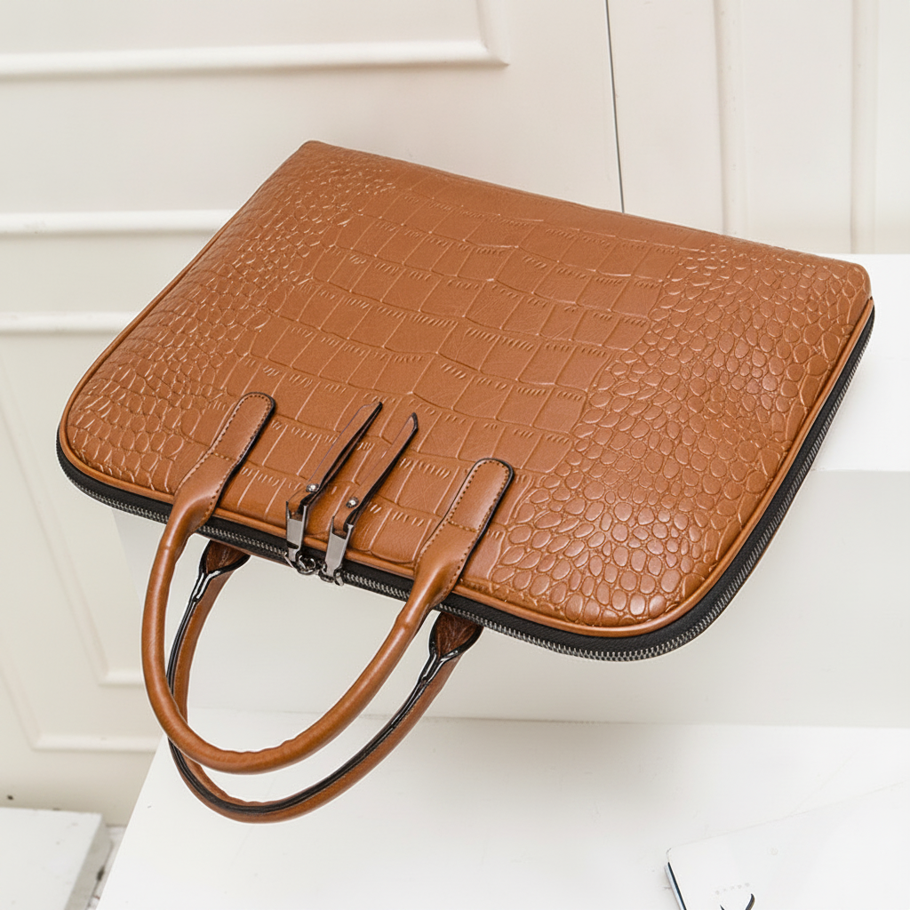Sac à Main Cuir Affaires Femme 14"