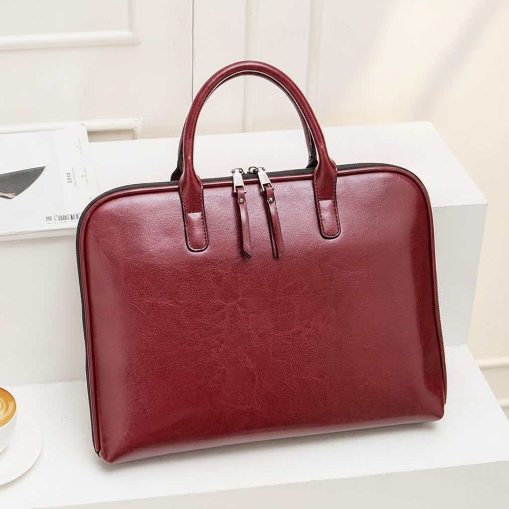 Sac à Main Cuir Affaires Femme 14"