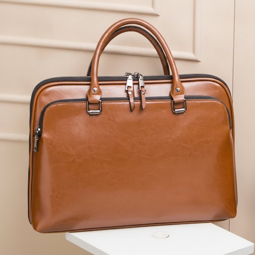 Sac à Main Cuir Affaires Femme 14"