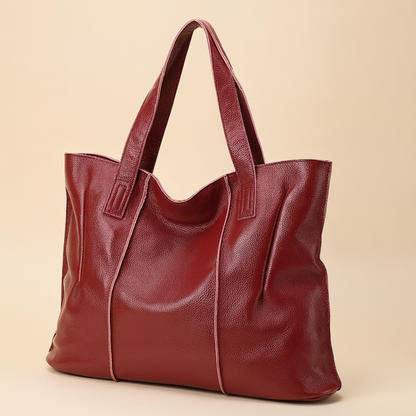 Sac à Main Cuir Véritable Rétro Grande Capacité